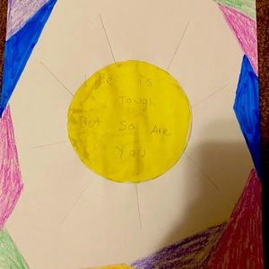 A “life is tough but so are you” DIY picture